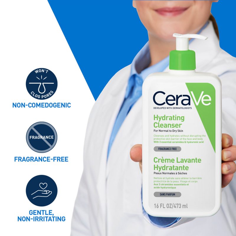 Cerave Крем-гель увлаж. очищ. д/норм и сух.кожи 473 мл