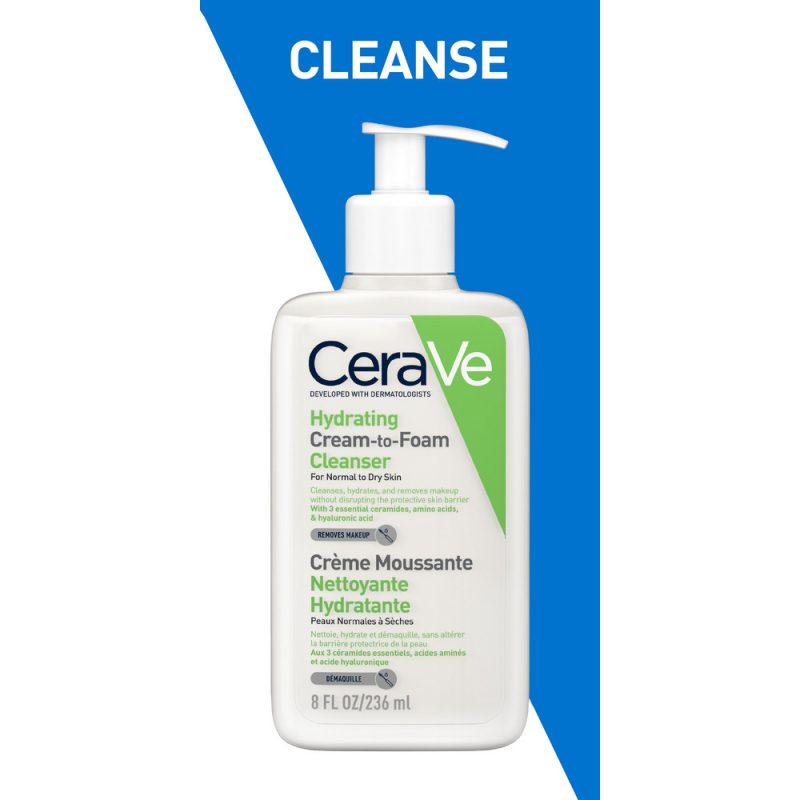 Cerave Крем-пенка увлаж  для умывания д/норм и сух.кожи 236 мл