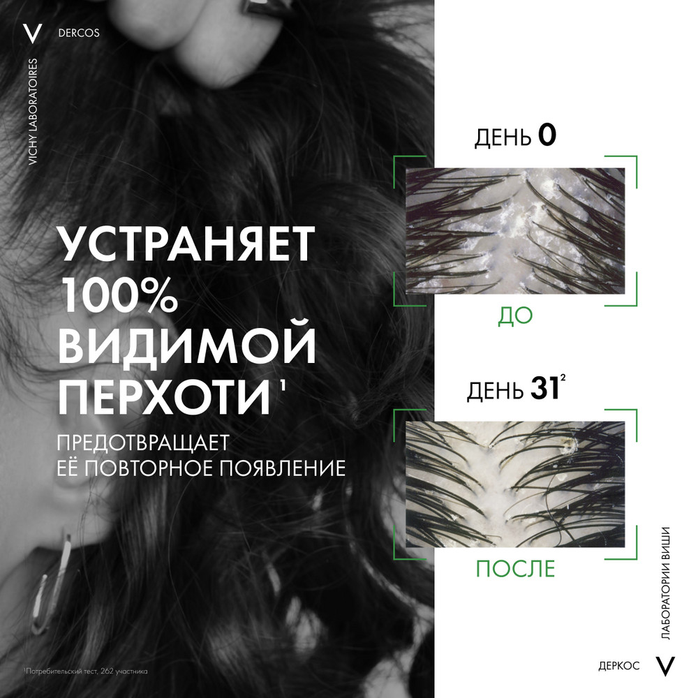 Vichy Деркос шампунь-уход против перхоти для норм. и жирных волос 200 мл