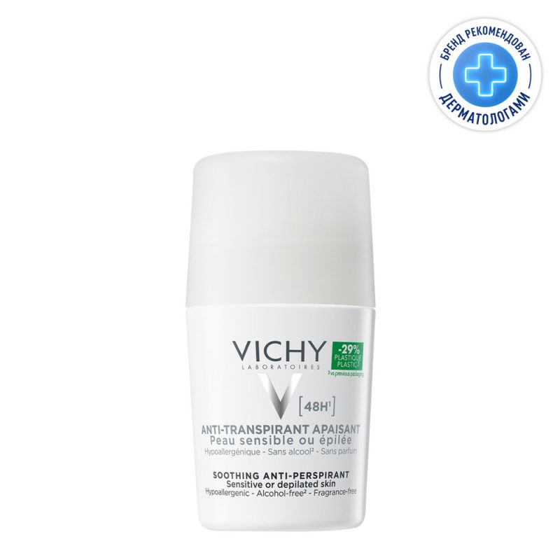 Vichy Део-ролл "48 часов" для чувствительной кожи тела 50 мл