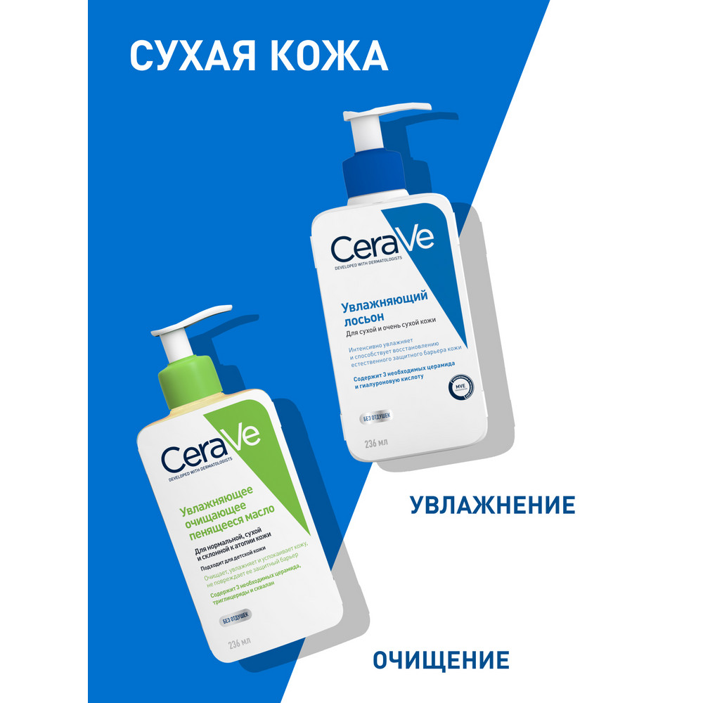 Cerave Увлаж. лосьон для сух. и очень сухой кожи 236 мл