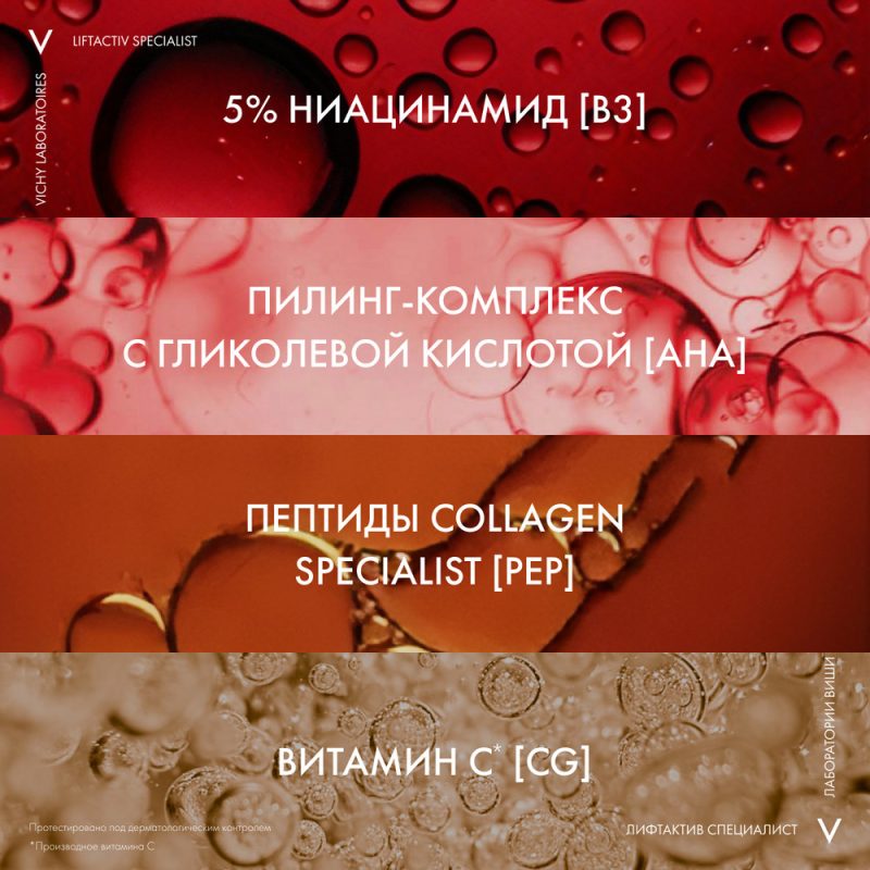 Vichy Лифтактив сыворотка с витамином В3 против пигментации и морщин 30 мл