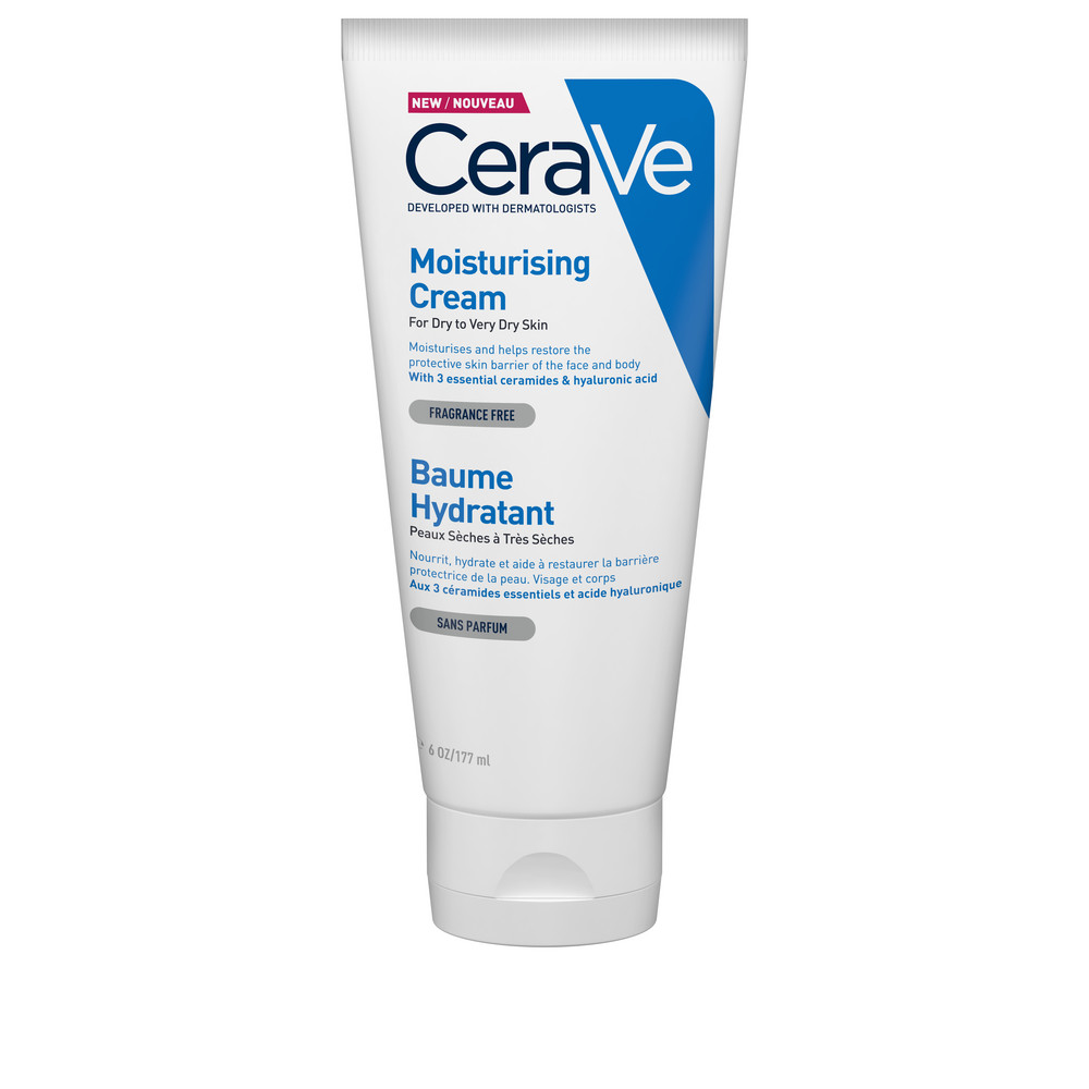 CeraVe увлажняющий крем для сухой и очень сухой кожи лица и тела Moisturizing Cream, 177мл