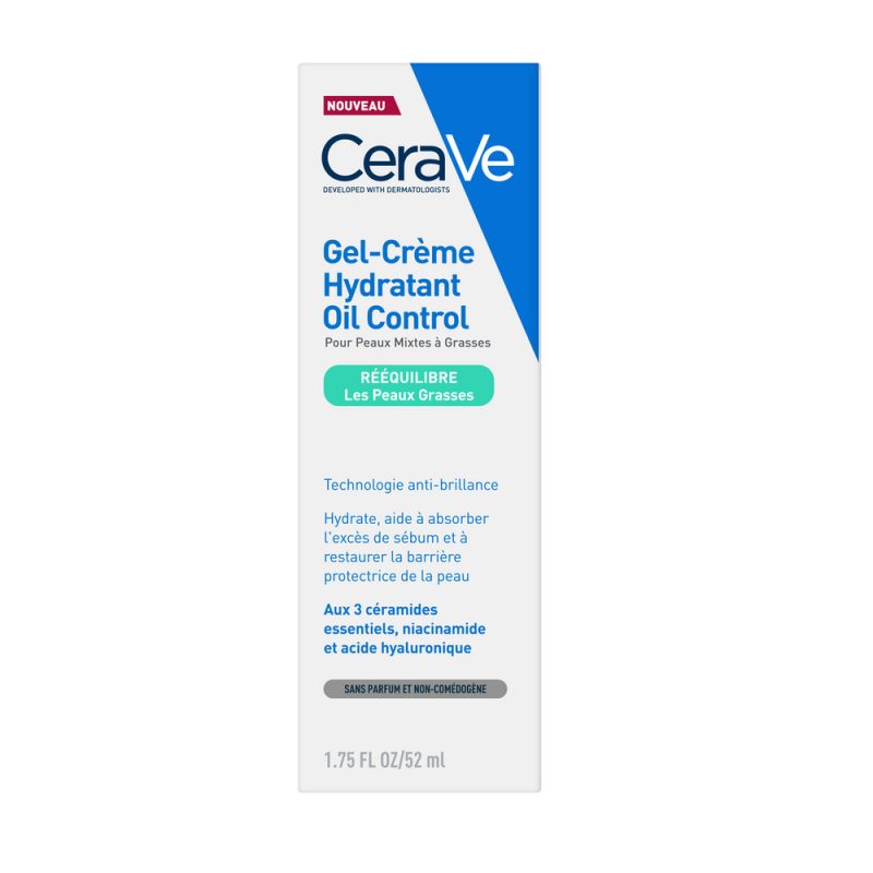 Cerave гель-крем увлажняющий для жирной и комбинир. кожи лица 52 мл
