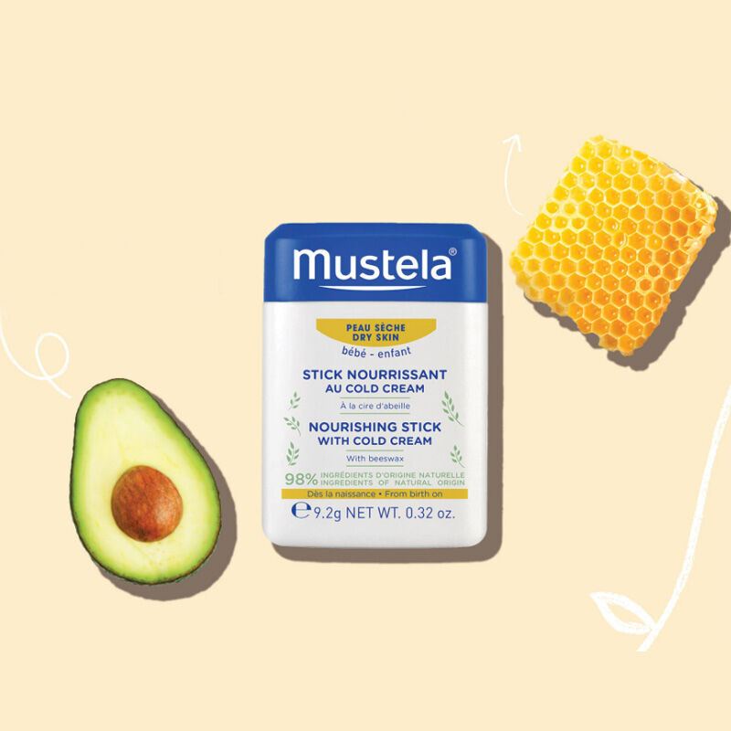 Питательный стик для губ и лица с колд-кремом Mustela Bebe Nourishing Stick With Cold Cream