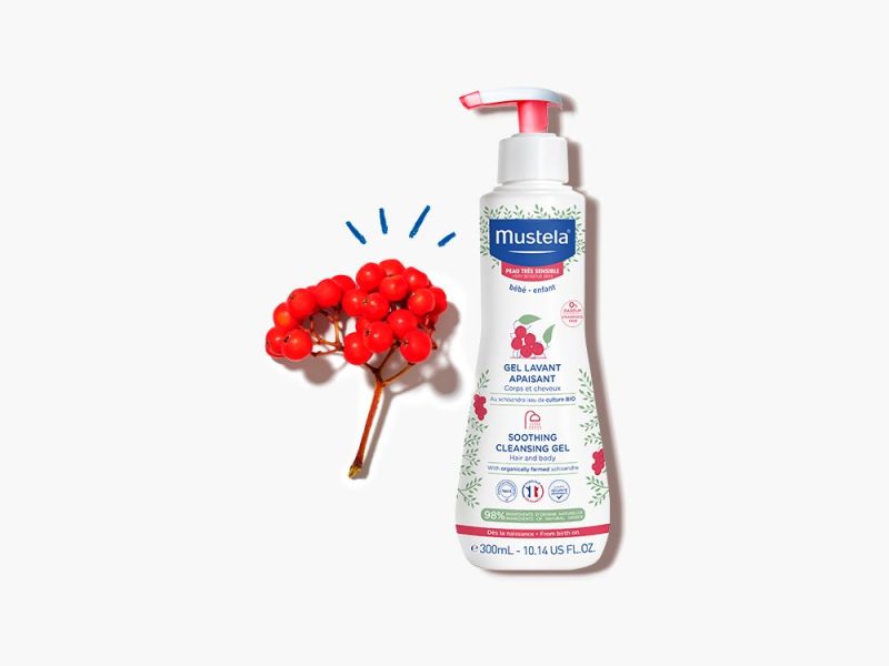 MUSTELA Гель-шампунь для тела и волос Soothing Cleansing Gel, для чувствительной кожи, 300 мл