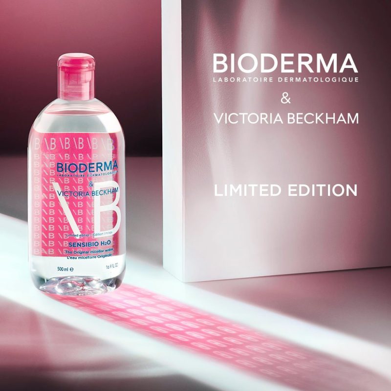 Bioderma мицеллярная вода Sensibio H2O limited edition designed by Victoria Beckham 500мл