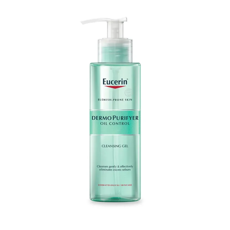 EUCERIN очищающий гель для умывания DERMO PURIFIER oil control 200 ml
