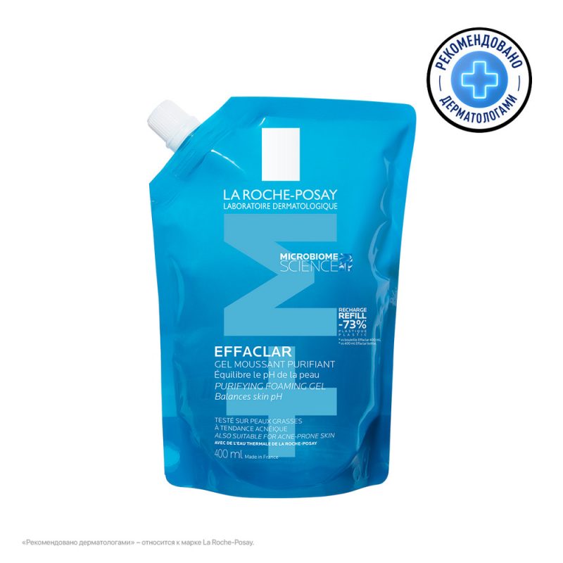 La Roche-Posay Эфаклар гель-мусс Рефилл 400мл