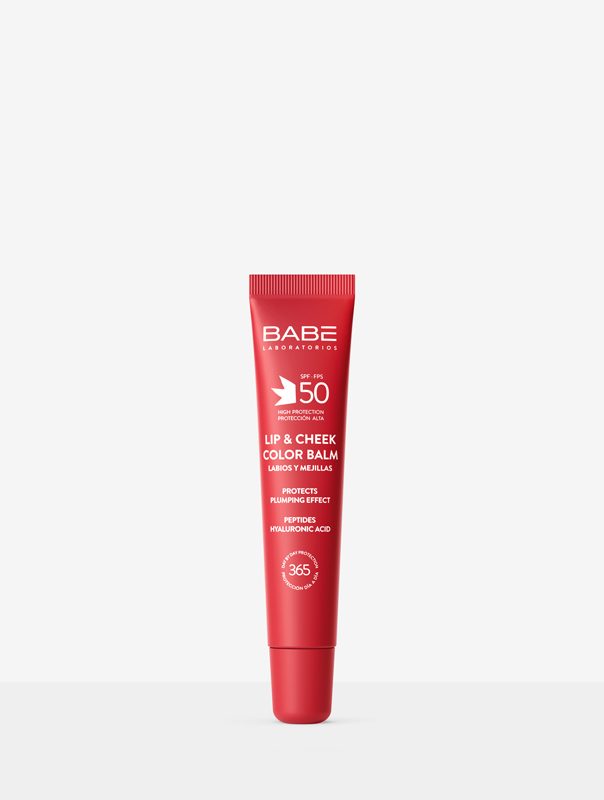 Солнцезащитный Бальзам-Тинт Для Губ И Щек SPF 50 С Гиалуроновой Кислотой И Пептидами ТОН RED