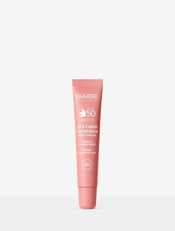 Солнцезащитный Бальзам-Тинт Для Губ И Щек SPF 50 С Гиалуроновой Кислотой И Пептидами ТОН PINK