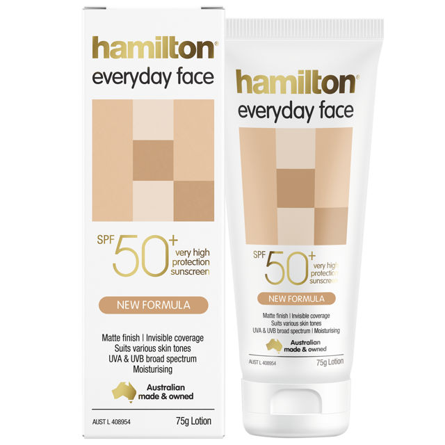 Крем для лица солнцезащитный SPF50+ Hamilton SUN EVERYDAY FACE CREAM