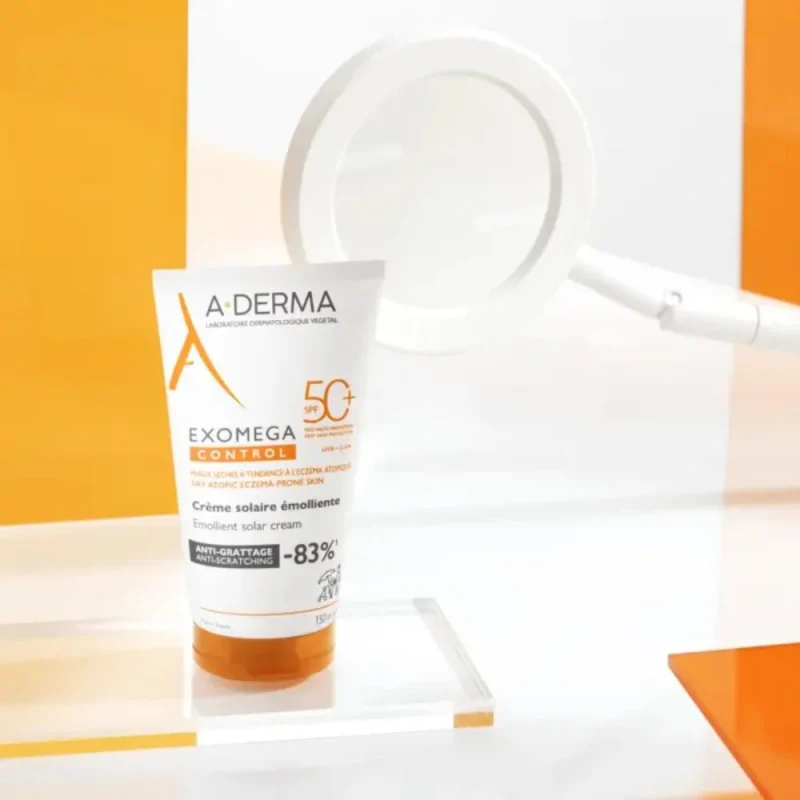 Солнцезащитный эмолент крем A-Derma Exomega Control Emolient Solar Cream SPF50+