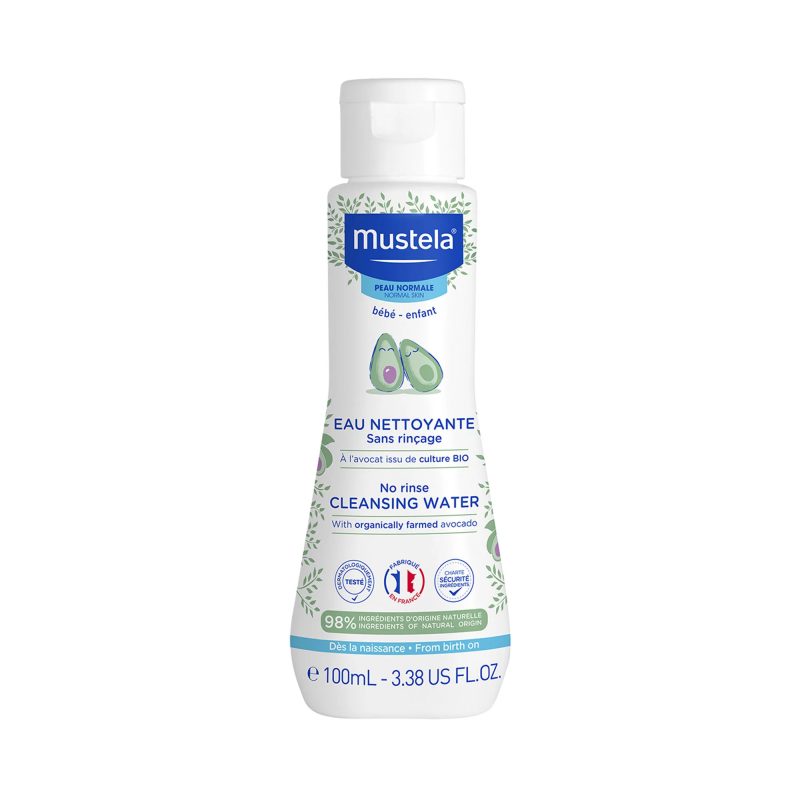 MUSTELA Очищающая вода с экстрактом авокадо No-Rinse Cleansing Water, для тела и лица, 100 мл