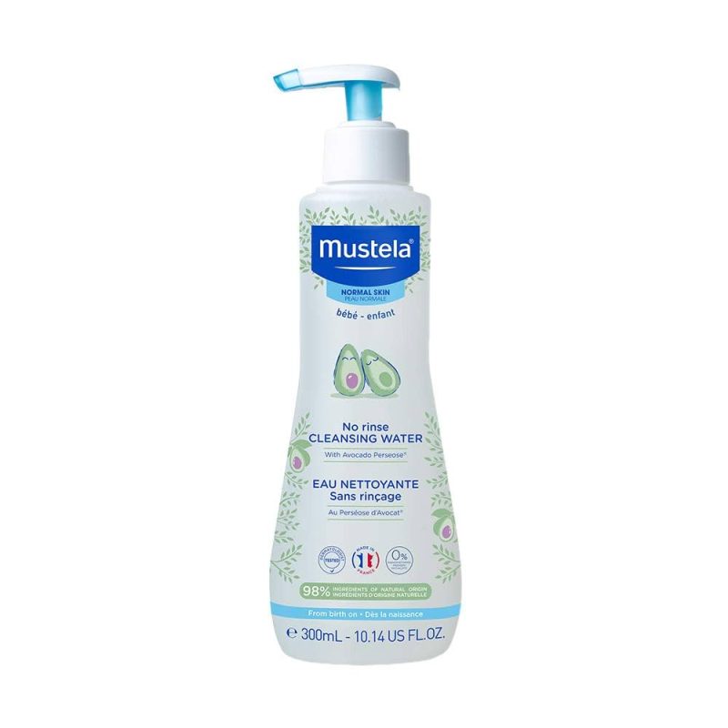 MUSTELA Очищающая вода с экстрактом авокадо No-Rinse Cleansing Water, для тела и лица, 300 мл