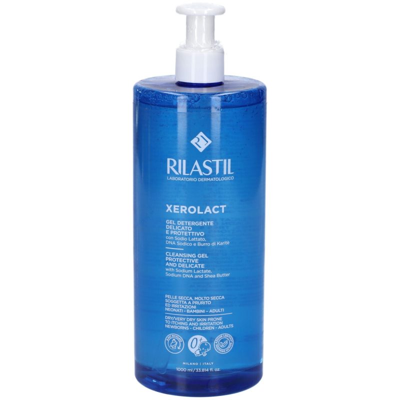 RIKASTILГель для умывания защитный, XEROLACT CLEANSING GEL, Мягкий очищающий, 1000 мл